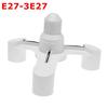 E27 LED Base Bulb Base E27 Socket E27 to 2/3/4/5/6 Bulb Head Light Socket Adapter Splitter Converter Screw Induction Lamp Holder