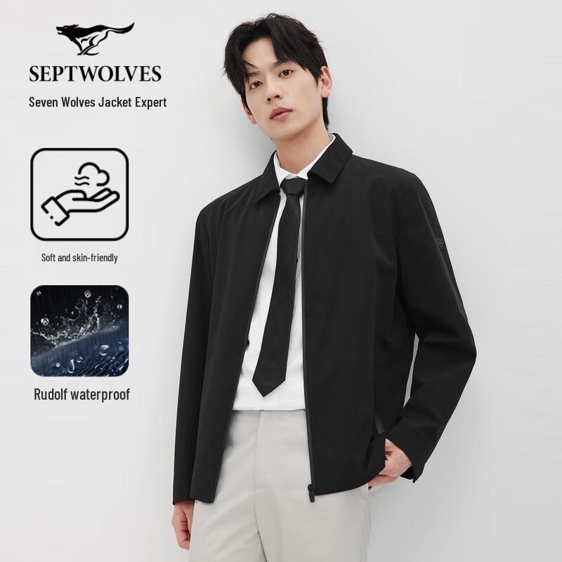 

Septwolves Men s Stand-Collar Water-Repellent Casual Jacket M 165