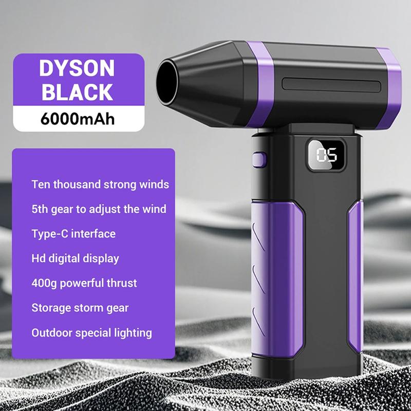 

Мощная воздуходувка 450000 об/мин Турбовентилятор Высокоскоростной мощный вентилятор Бесщеточный двигатель Ручной канальный вентилятор Инструмент для чистки ПК 2025