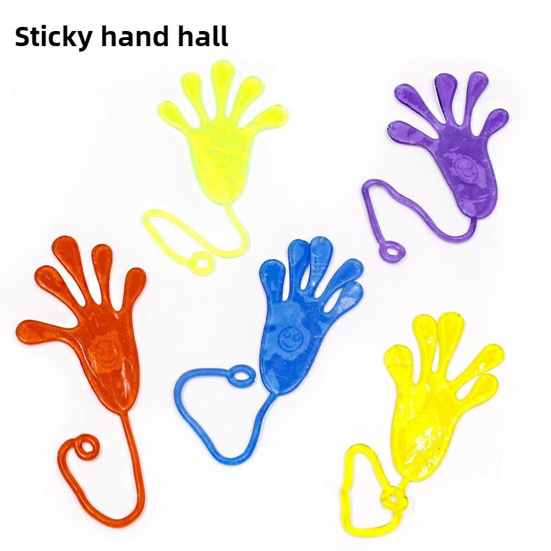 Sticky Hands Elastic Stretch Toy Fun Prank & Novelty Gag Gift Stretchy Wall Clinging Slap Hand for Birthday Parties and Carnival