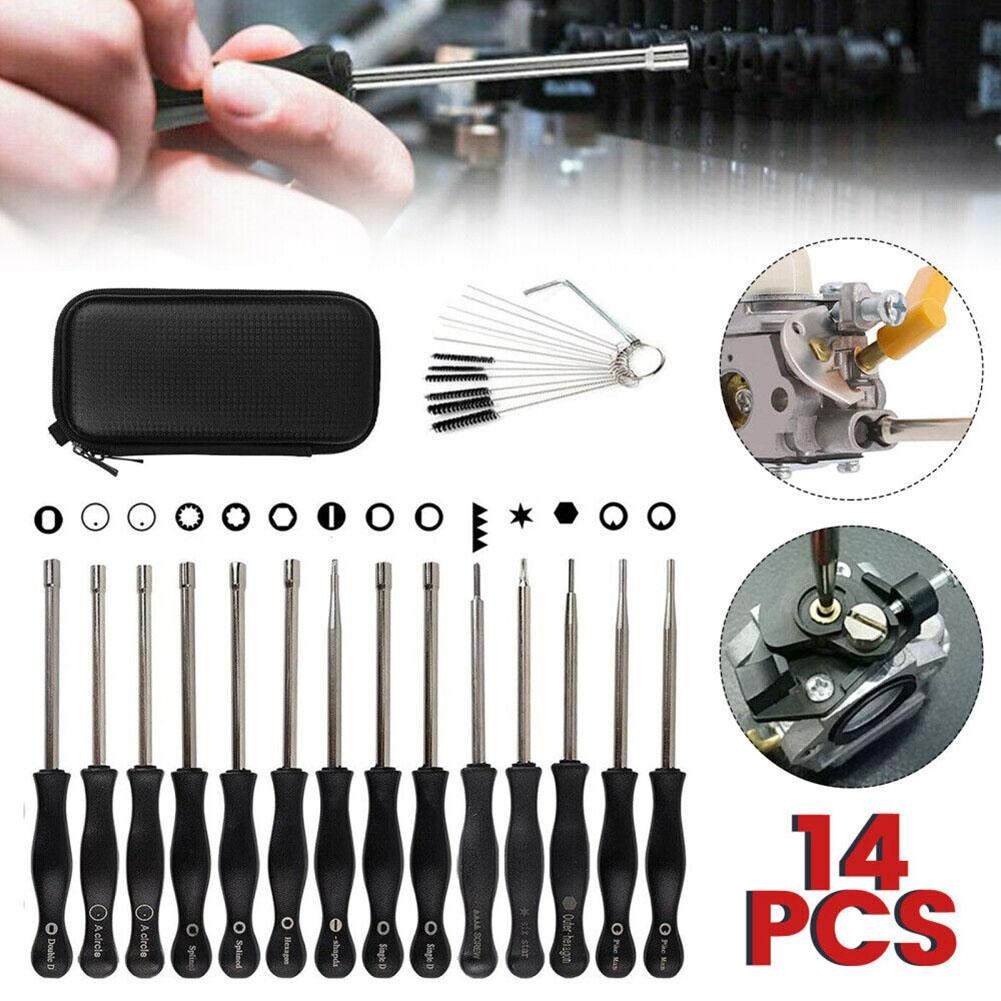 14pcs Carburetor Adjustment Tool Screwdriver Kit For Chainsaw Eater Trimmer