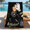 Michael Jackson Stijlvolle Digitale Print Strandlaken Sneldrogende Absorberende Deken Voor Strand Zwembad Sportschool Reizen