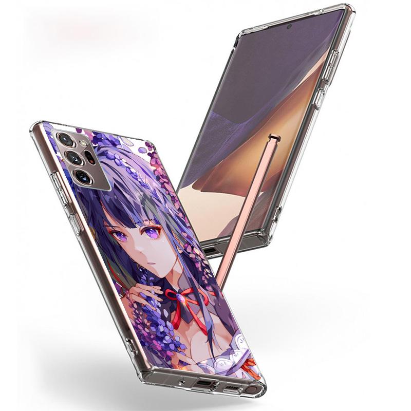 Genshin Impact Raiden Shogun Baal Phone Case For Samsung Galaxy S24 S25 Edge S26 Ultra S23 S22 S21 Plus S20 FE + Personalized Pr