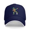 Leprechaun Palying Soccer Player St Patricks Day Casual Baseball Cap Trucker Hat Kpop Rock Hip Hop Hats Unisex Baseball Caps