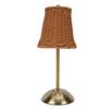 Vintage Rattan Table Lamp LED Dimmable 3 Color Temperatures Rechargeable Cordless Bedside Lamp for Bedroom Living Room