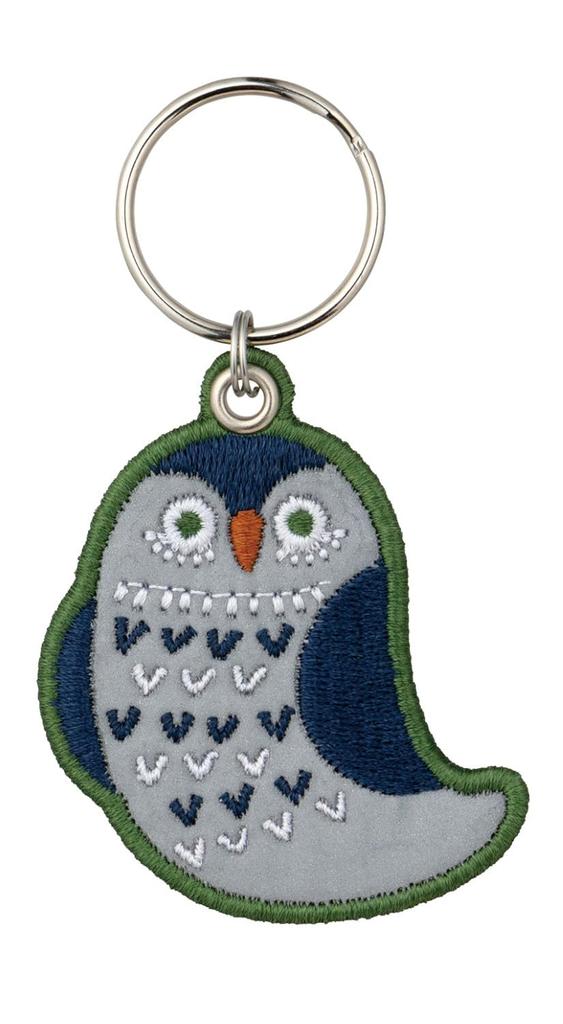 Decoré Corporation Reflective Embroidery Key Ring OWL RF-26267 Approx. 20.9 X 2.6 X Thickness 3 Not Including Hardware