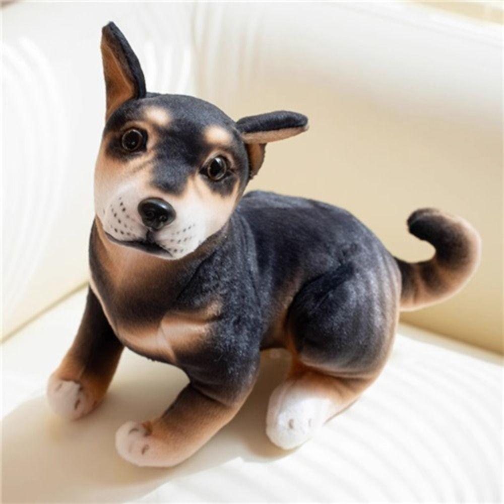 Stuffed Animal Animal Puppy Dolls Rottweiler Shiba Inu Plush Dolls  Children Girlfriends