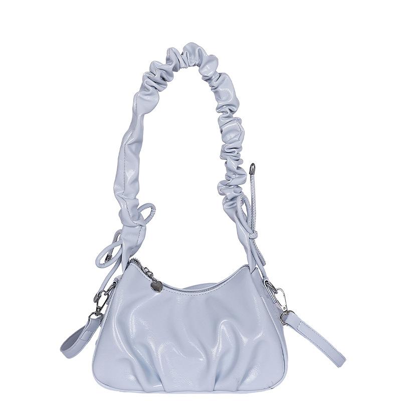 

Складная сумка-тоут женская новая нишевая сумка подмышку сумка для通勤 через плечо мессенджер синий