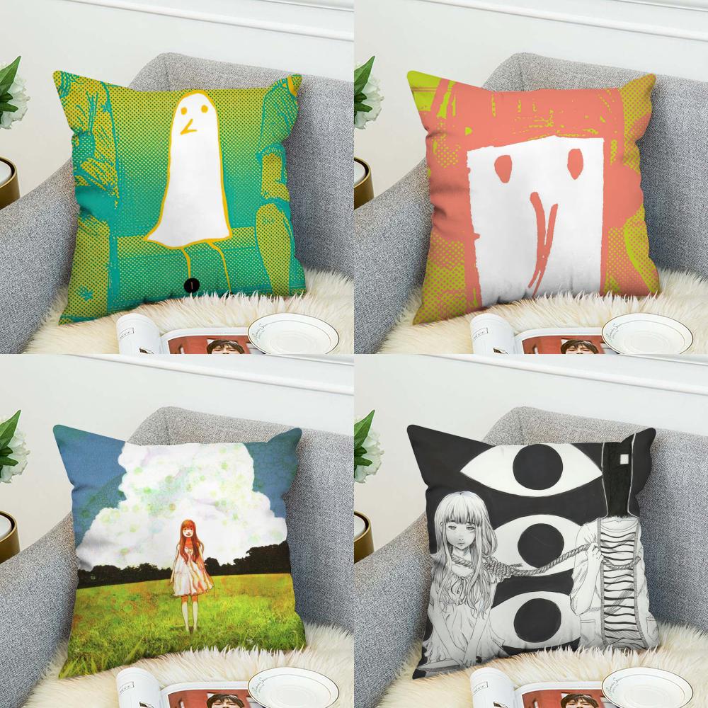 Goodnight Punpun Pillow Case For Car Sofa Decorative Home Doublesided Print Plush Square Throw Pillow Cushion Cover