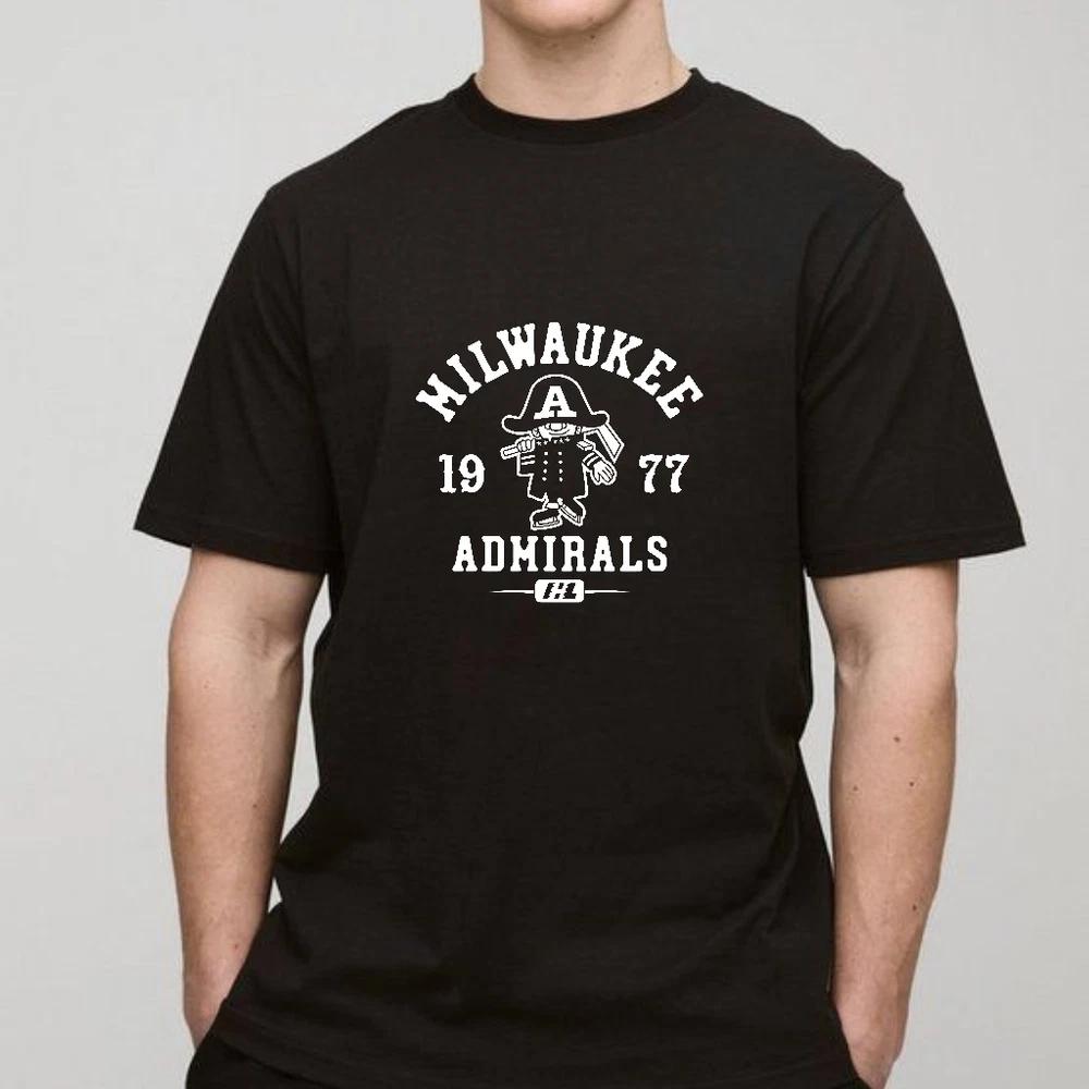 Milwaukee admirals ihl hockey triblend royal heather tshirt 1977 S