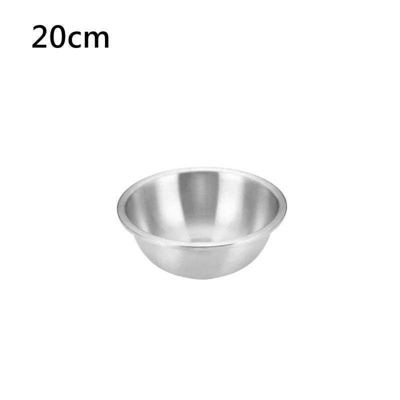 9 Sizes 16-32cm 304 Stainless Steel Mixing Bowls Set for Kitchen Restaurant Dinner Soup Salad Bowl Food Vegetable Container