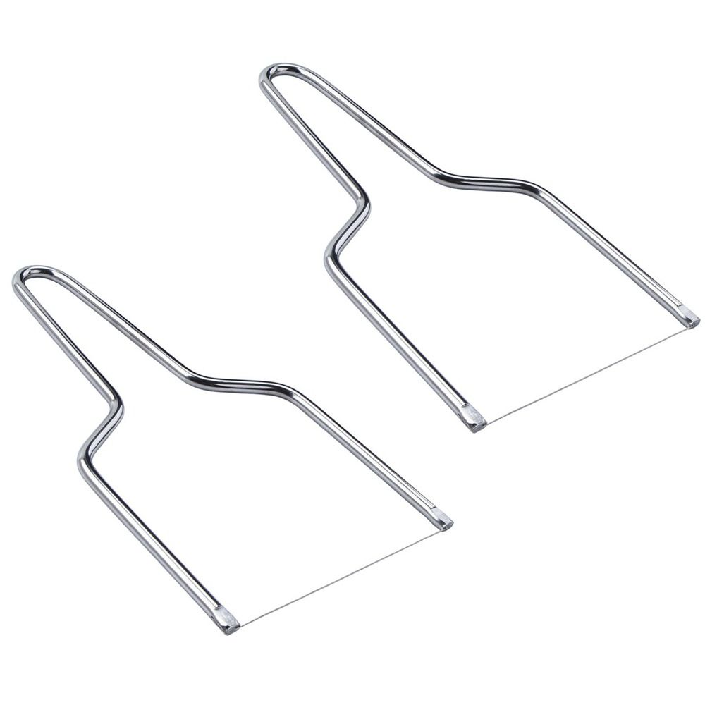 2PCS Stainless Steel Cheese Slicers Ergonomic Easy Clean Cheese Cutter Multipurpose Dishwasher Safe Butter Cutter