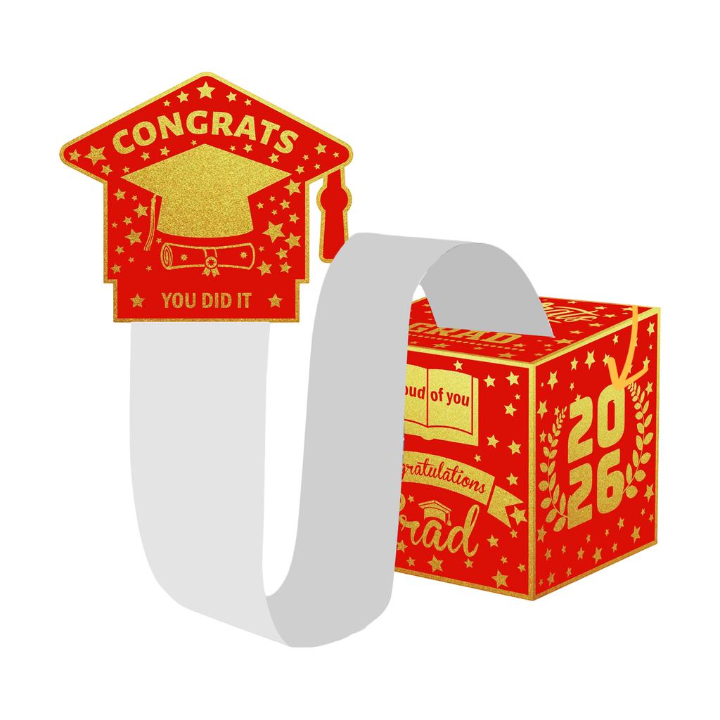 Graduation Theme, Money Gift Box, Party Game, Draw Money, Surprise Box Decoration, Paper Lottery Box
