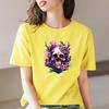 Iron-On Transfers Flower Skulls Thermal Press Vinyl A-Level Washable DIY Hoodies Tops Patch On Clothes Hiphop Skull