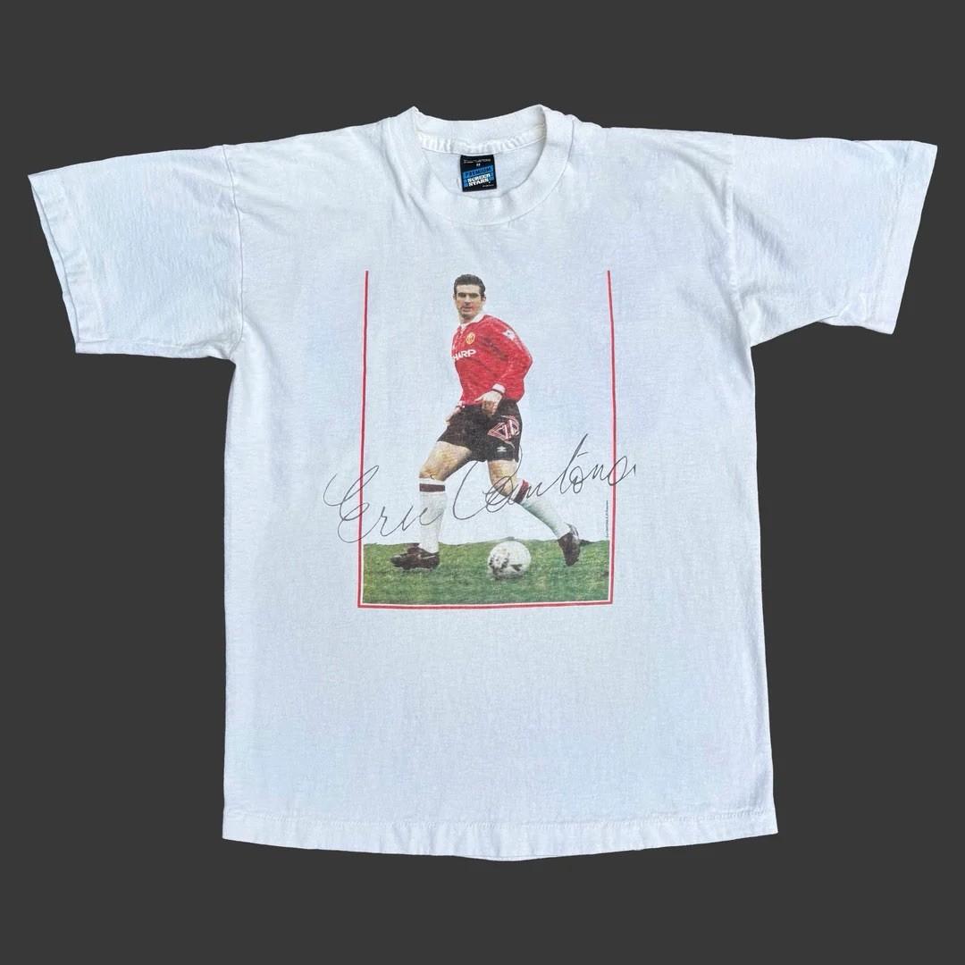 Eric Cantona 1990 90s Vintage Manchester United Football Soccer Hooligan Unisex T-Shirt XXXXL