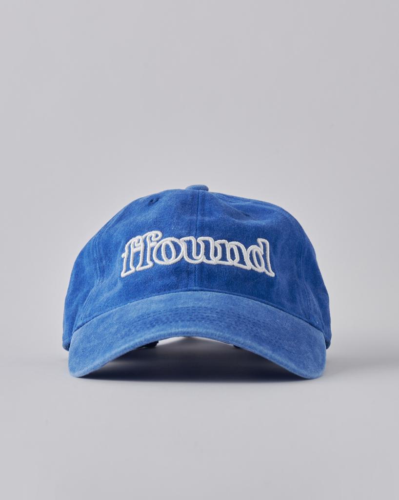 HUMAN N CAT Pound 2 Vintage Stone Washed Ball Cap [Blue]