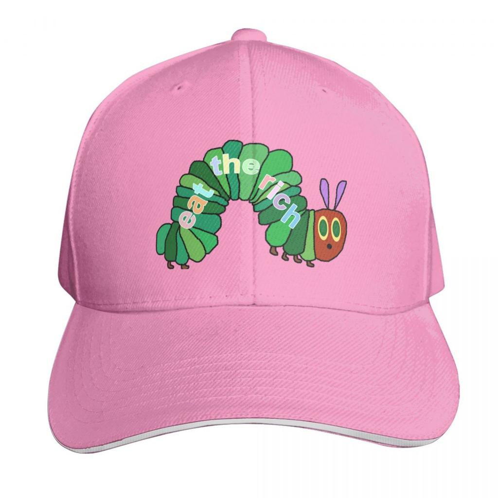 Eat The Rich Hungry Caterpillar Classic TShirt Baseball Cap Cosplay Golf Hat Christmas Hat Women Caps Unisexs