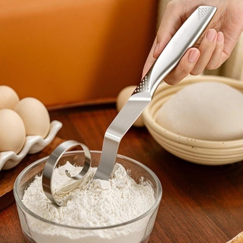 Mixing Stirrer Dough Whisk Stainless Steel Noodles Maker Manual Noodle Cutter Bread Making