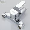 Brass Modern Wall Mounted Bathtub Shower Faucet Set Single Handle Bidet Rain Shower Mixer with Ceramic Valve Core Chrome Finish