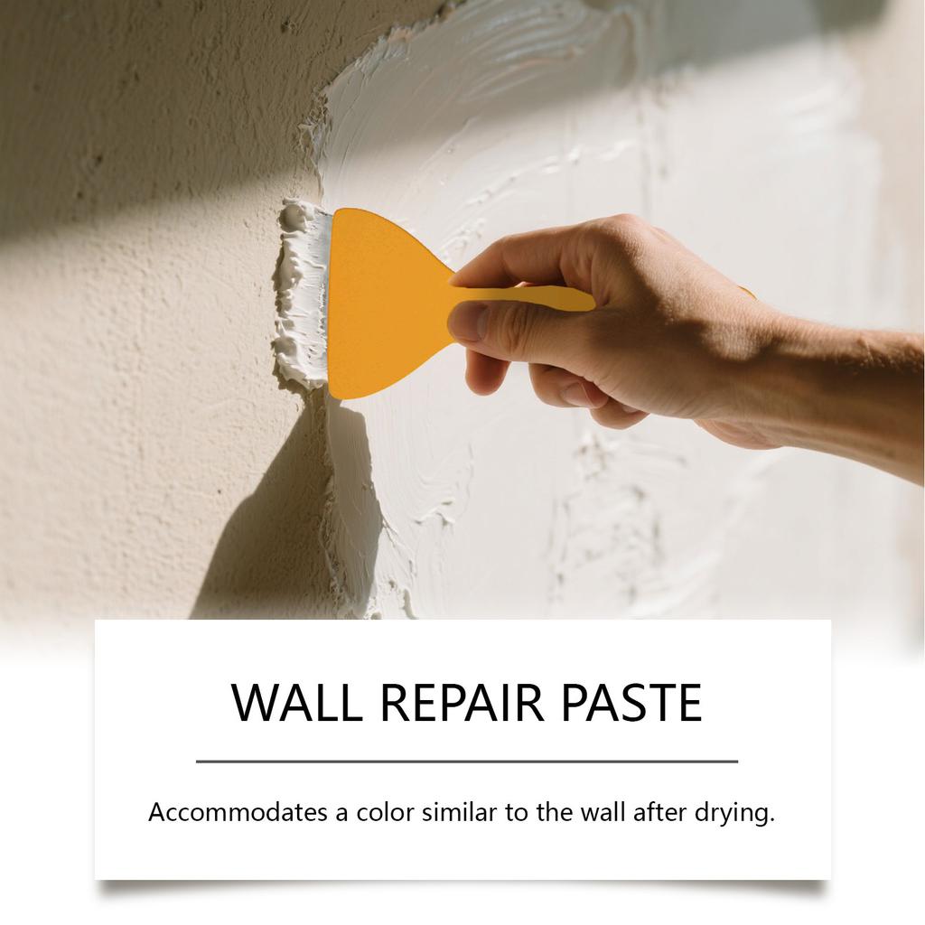 Wall Paste Crack Filling Paste Wall Paste Wall Care Set Wall Restoration Diy Set With Scraper,100g
