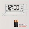 Multi-function Digital Clock LED Brightness Adjustable Temperature and Humidity Display Dual Mode Alarm Clock