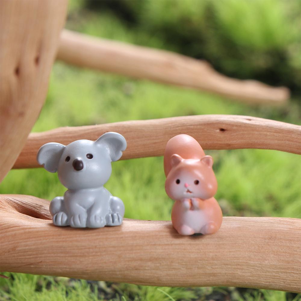 Kočka Kachna Ovce Veverka Žába Želva Zvířata Mikro Krajinné Ozdoby Figurky Zvířata Zahrada