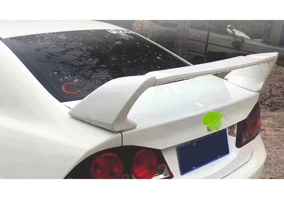 Rear Spoiler Wing for 06-15 Eighth Gen Civic, Si Ming Taiwan Style, Three-Section Sport Design