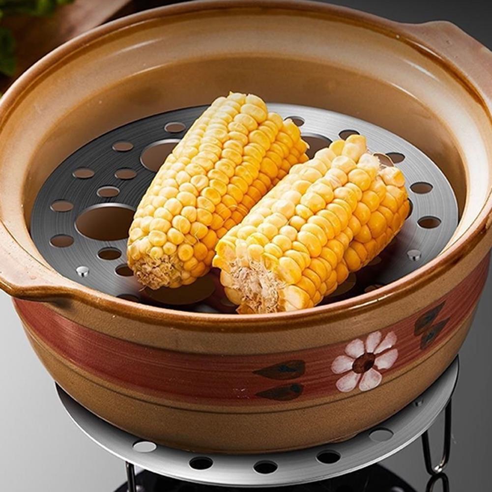 Multifunctional Steel Steaming Egg Rack Dumpling Steamer Accessory Steaming Cooking For Kitchen I5S3