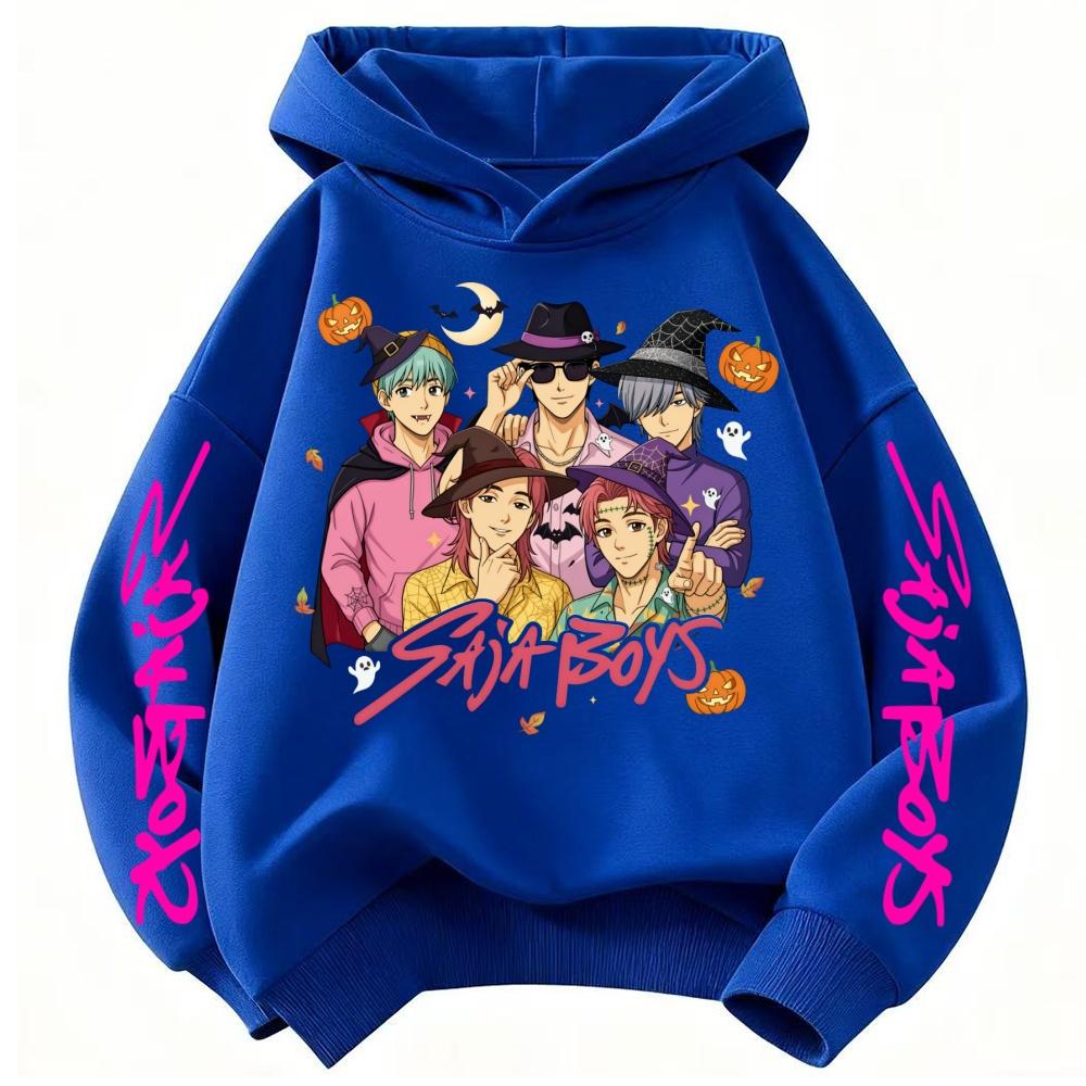 Kids Hoodies & Sweatshirts Kpop Witch Hunting Team Printed Children's Cartoon Hoodie Fashion Casual Warm Hoodies