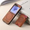 2 in 1 Detachable Magnetic Cards Solt Wallet Case For Samsung Galaxy Z Flip 7 FE 6 5 4 5G Flip6 Flip5 Vertical Bag cowboy Cover