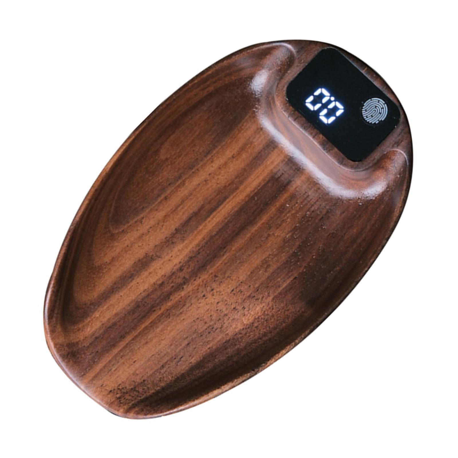 

Rechargeable Scale for Accurate Measurements Espresso Weigher Walnut Wood Digital Weighing Scale for Coffee Enthusiasts