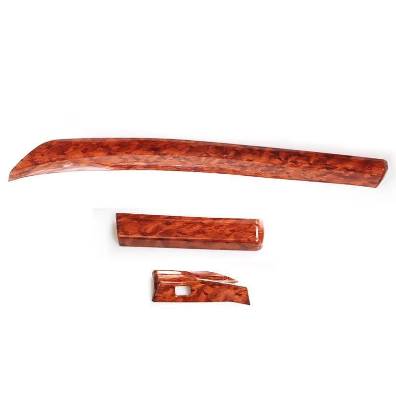 Car Light Brown Wood Grain Central Console trument Strip Trim Kit Fit For Honda Accord 2008-2013