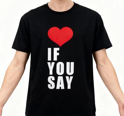 2026 Christmas Hot Selling New Love If You Believe In Romance Retro Mens and Womens Harajuku Tshirt Neutral Casual Tshirt