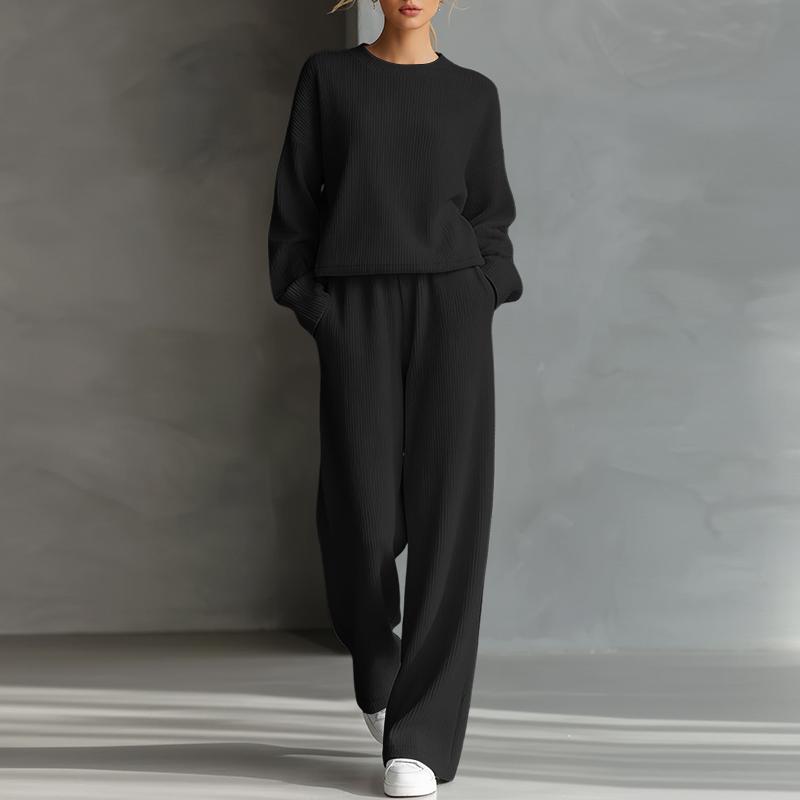 ZANZEA Women Long Sleeve Blouse and Pants Casual Two Piece Suit Sets