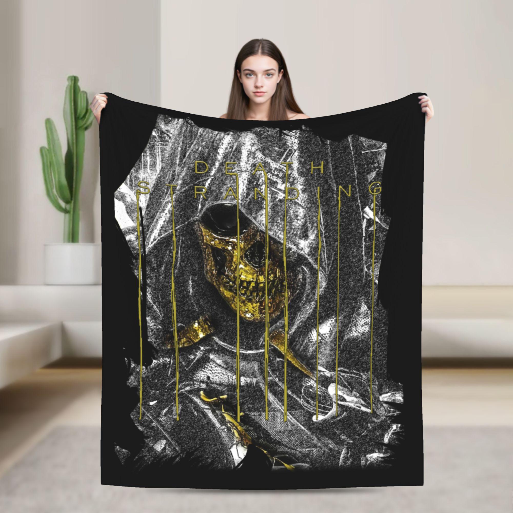 Death Stranding Sam Blanket Flannel Winter Videogame Multi-function Lightweight Throw Blanket for Home Size: 75*100cm, Weight: 230 GSM