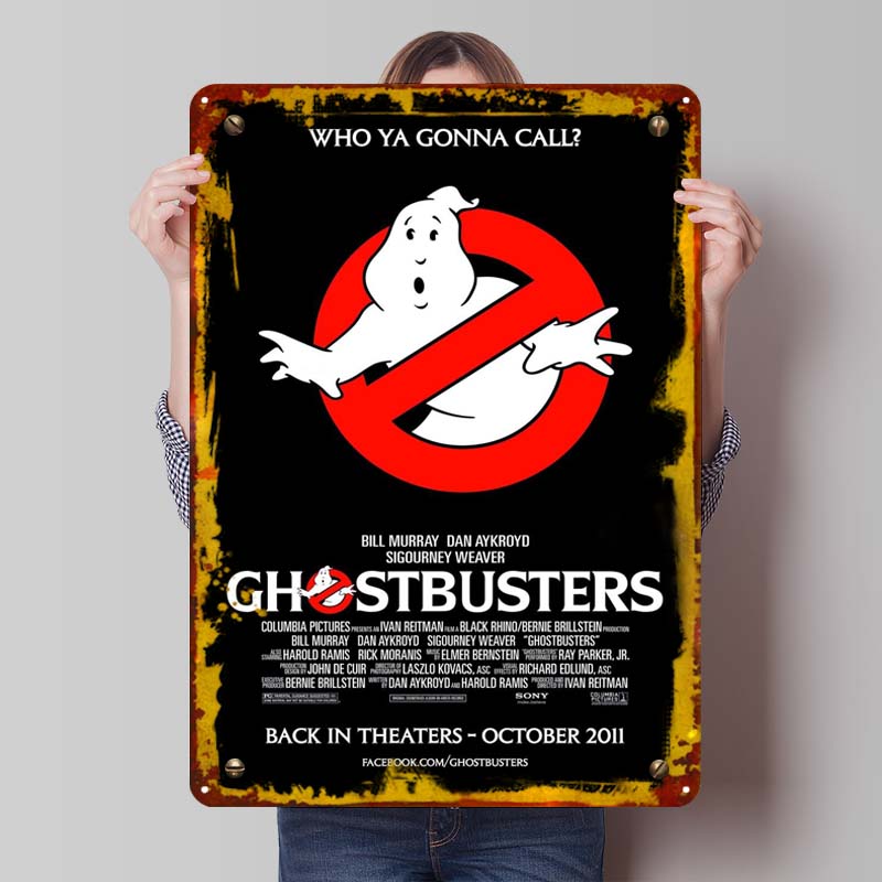 Classic Movie Metal Poster Wall Art Mural Custom Vintage Metal Tin Signs for Wall Art Decoration Man Cave Room Wall Sign Deco