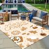 1pc Christmas Gingerbread Area Rug, Slip-Resistant, Easy-Clean, Stain-Resistant, Perfect for Cozy Living Rooms, Bedrooms, Kitchens, Offices,