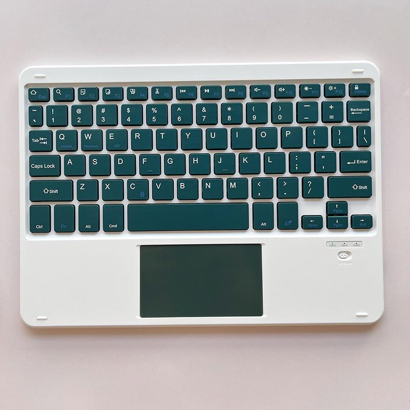 Silent Seven-Color Backlit Bluetooth Keyboard for Apple & Huawei Tablets, Connects to Mobile Phones