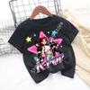 Kpop Childrens T Shirt Cartoon Graphic Short Sleeve Summer Comfortable Top Funny Gift for Fans Harajuku TShirts Girls Clothes