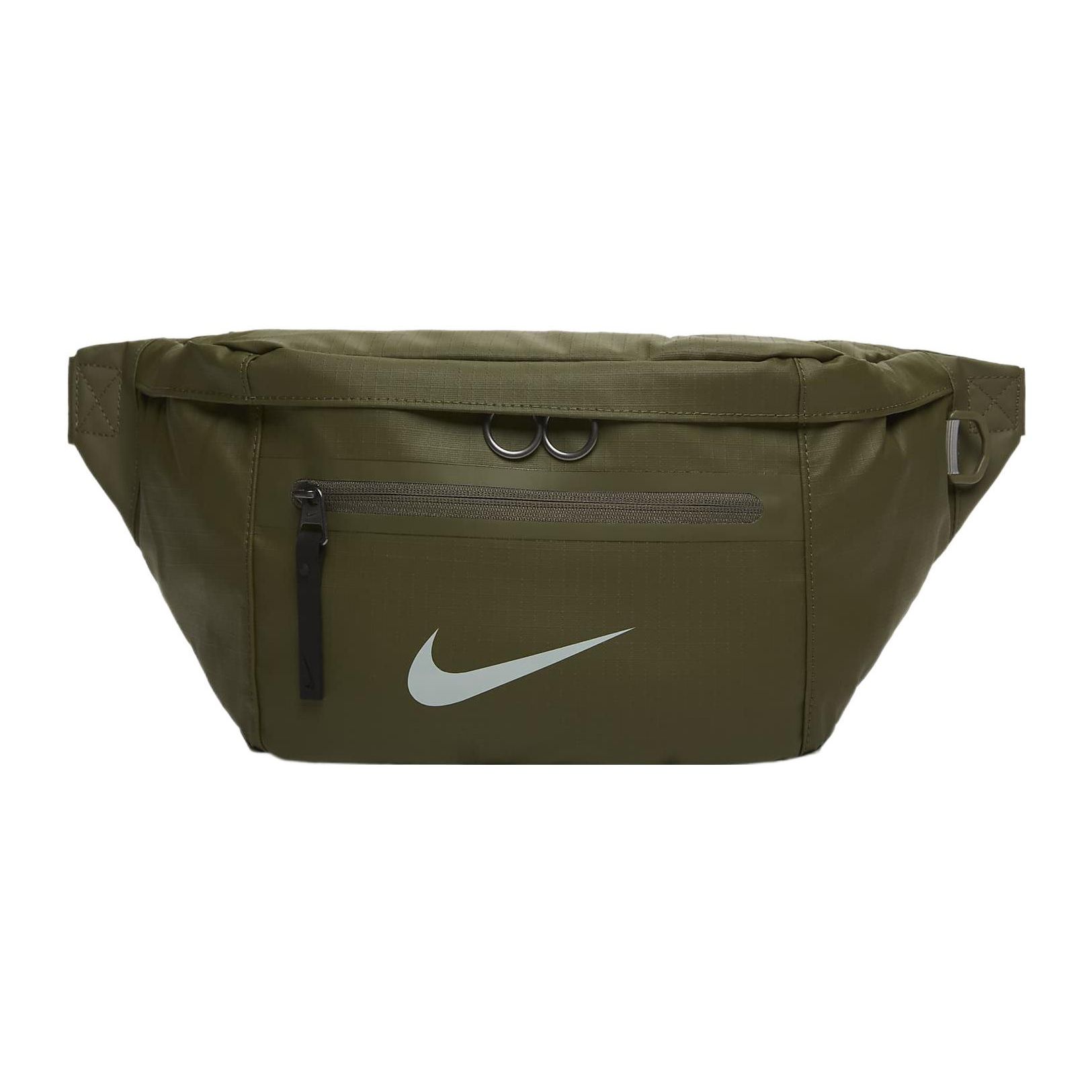 Nike Elemental Winterized Sports Casual Zipper Waist Bag Unisex bags Olive-Green Light-Silver DO7956-222 Olive Green/Light Silver