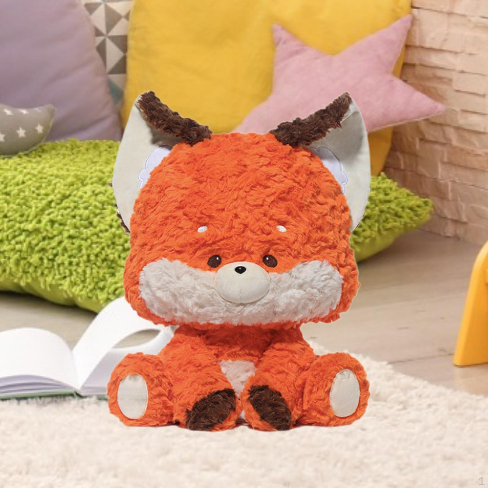 

Мягкая игрушка-животное, украшение для спальни, удобная коллекционная, забавная, мягкая кукла для детей 38cm fox