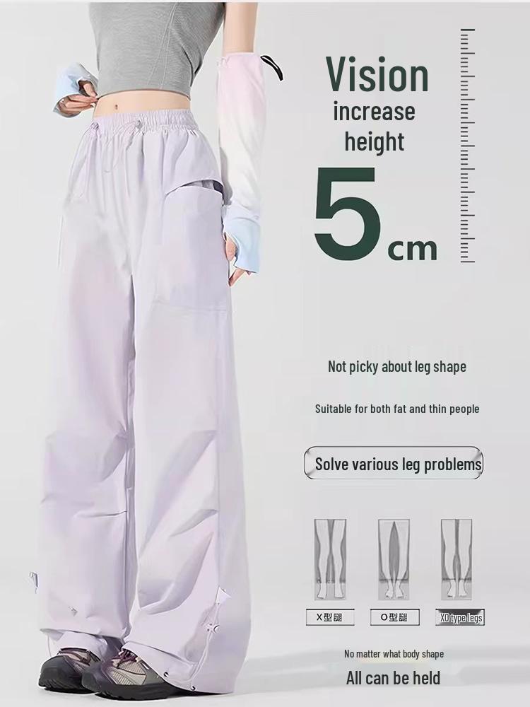 Pantaloni Cargo da Escursionismo per Uomo e Donna: Pantaloni da Alpinismo, Paracadutista, Casual, Asciugatura Rapida, Protezione Solare.