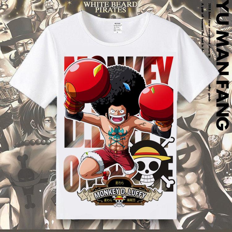 ONE PIECE T-shirt Luffy Sauron Printed Clothes Anime Peripheral Short Sleeve T-Shirt Loose Tide Comfortable Y2K