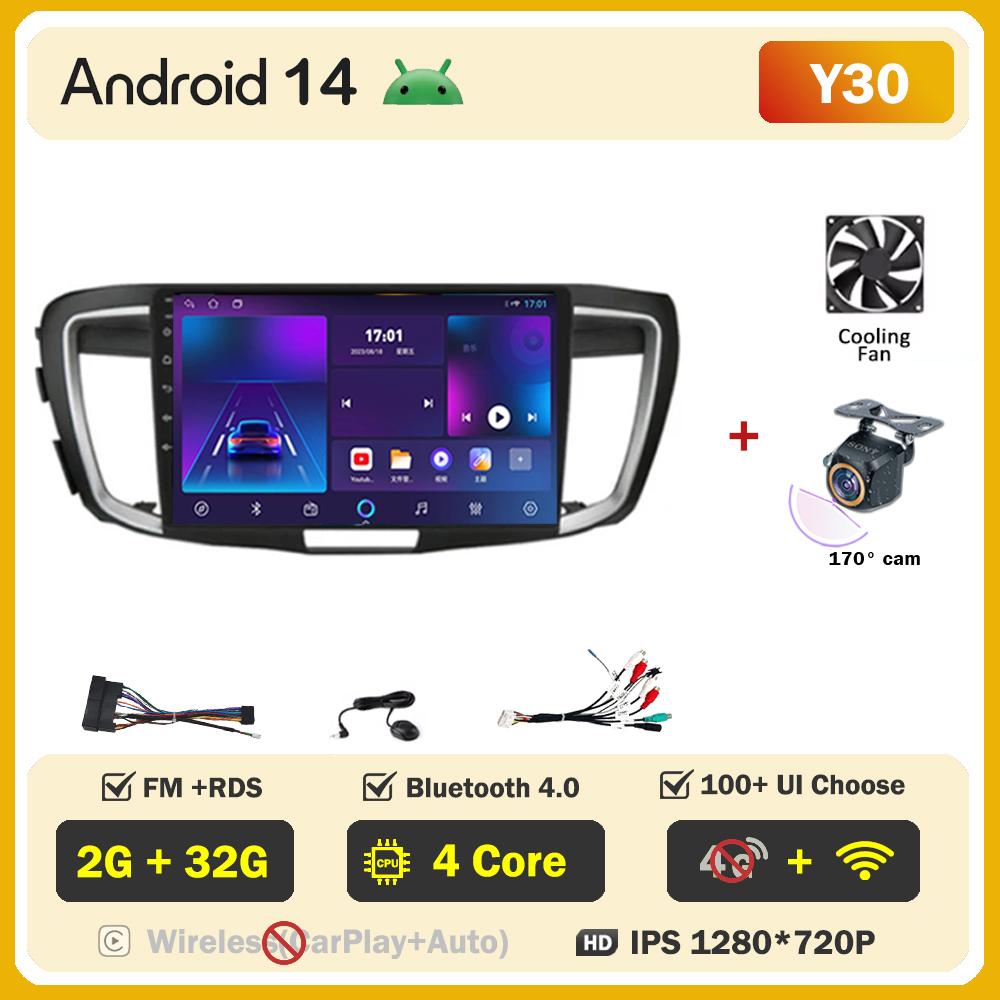Car Multimedia Player For HondaAccord 9 2.4L 2.0L 2012-2018 Stereo Head Unit Car Radio Wireless Android Autoradio Touch Screen