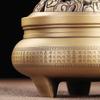 Copper-style Antique-style Household All-brass Incense Burner Ornament Coil Incense Three-legged Pure Brass Aroma Diffuser Base