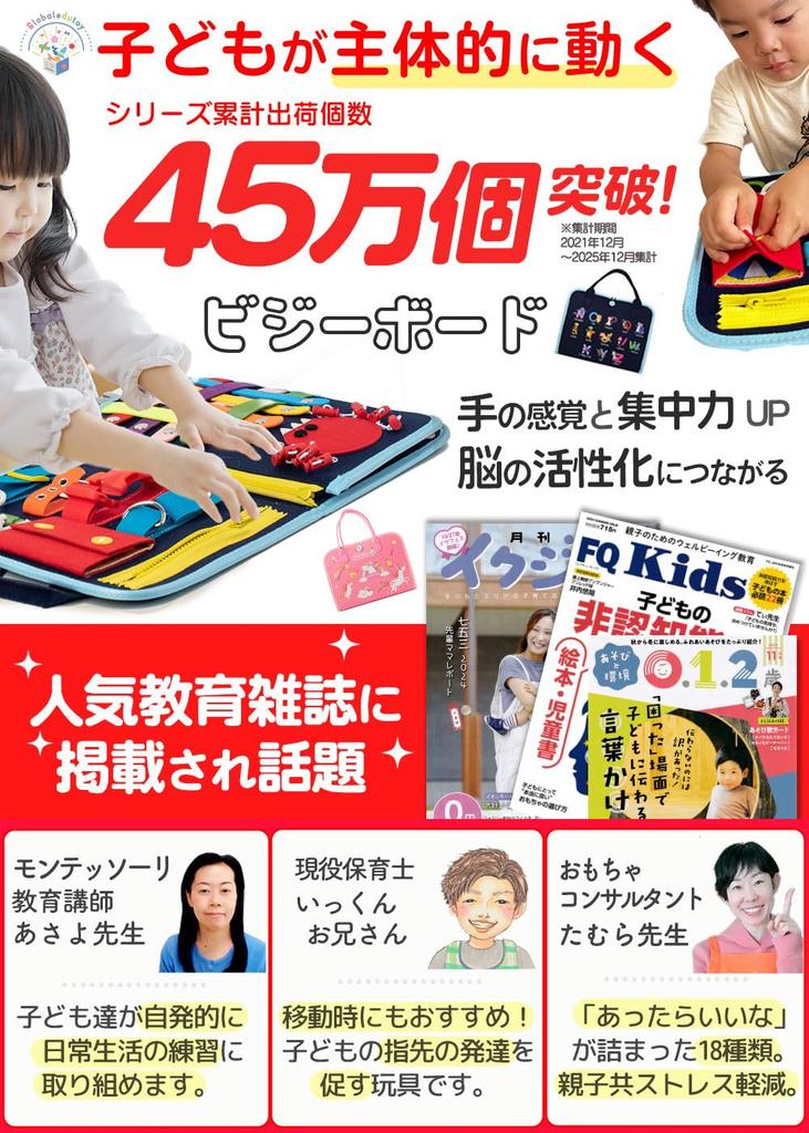 Montessori Toy [Authentic Japanese Product] Educational Toy [Recommended by Educational Professionals] Ages 3, 4, 5, 6 [Featured In Educational Magazi