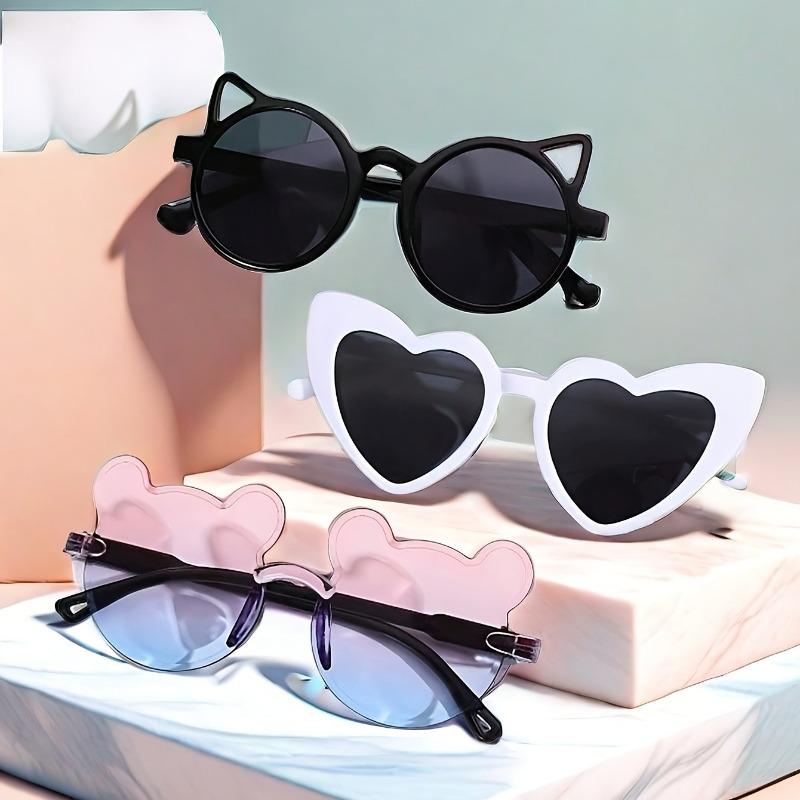 

3 шт. Модные очки Минималистичные Стильные Очки Кошачий глаз Сердечки Идеально подходят для вечеринок Повседневной жизни и Особых случаев
