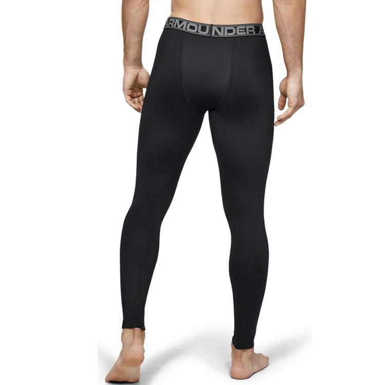Under Armour Casual Training Sports Tight Fitness Long Pants Men bottoms Black 1282959-001