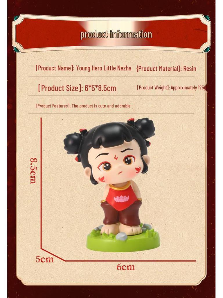Nezha Hero Series Cartoon Figurine - Blind Box