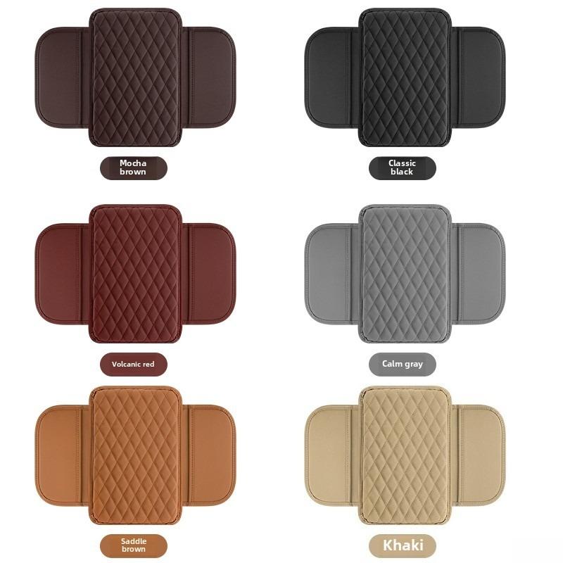 Universal Car Center Console Protector Cover Armrest Box Cushion with Pocket Arm Rest Mat Elbow Support Armrest Storage